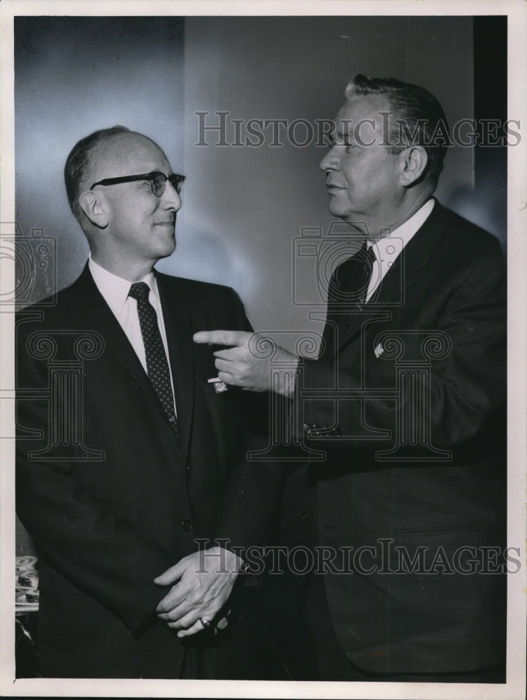 1963 Emden Schlze and Governor James Rhodes  - Historic Images