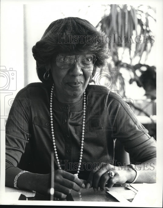 1985 Press Photo Georgia L. Mixon, Award winning Principal - Historic Images