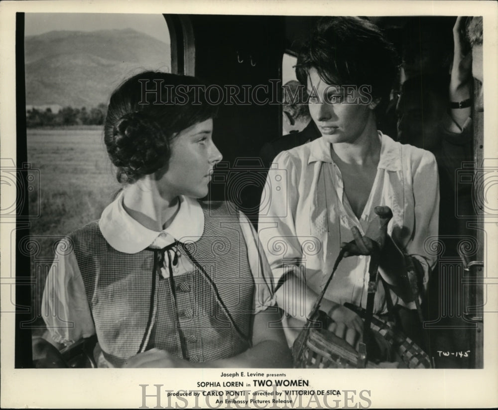 1964 Press Photo Sophia Loren, right stars in Two Women - cva99540-Historic Images