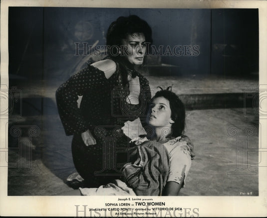 1962 Press Photo Sophia Loren and Eleanora Brown in- Two Women - cva99543 - Historic Images