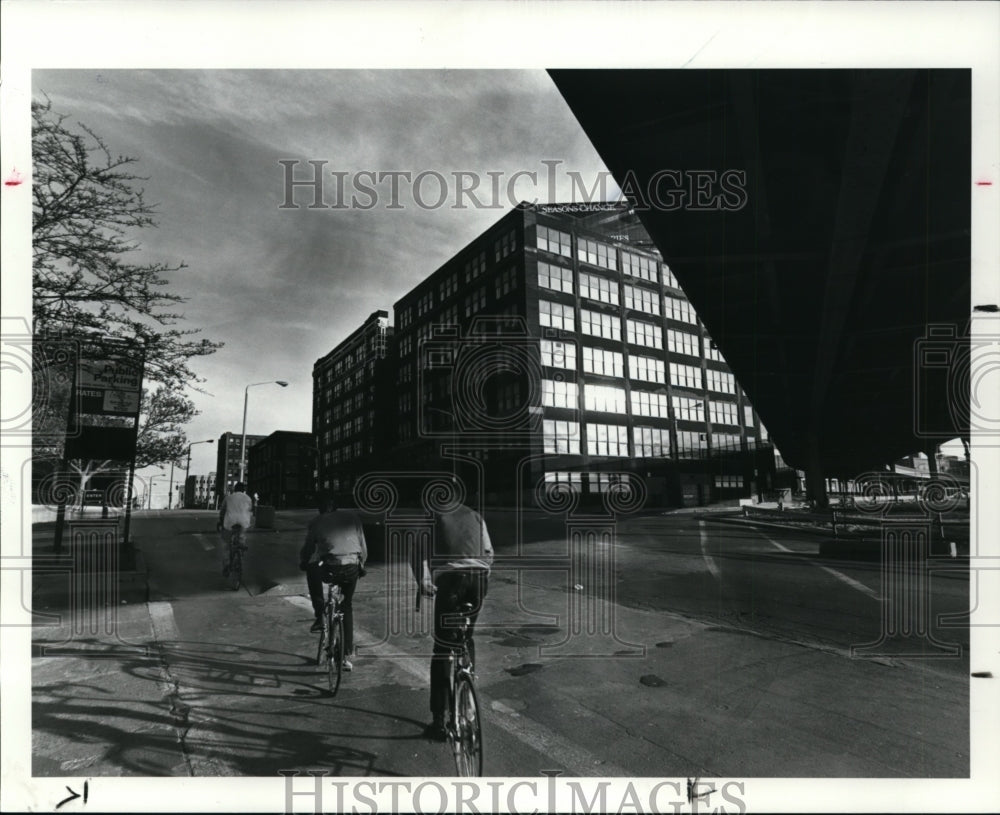 1989 Press Photo Warehouse District - Historic Images