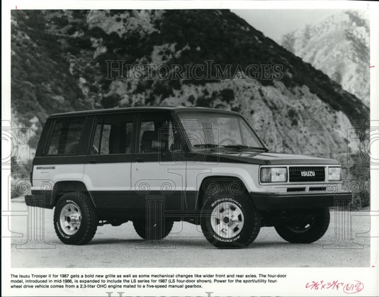 1987 Press Photo Isuzu Trooper II - Historic Images