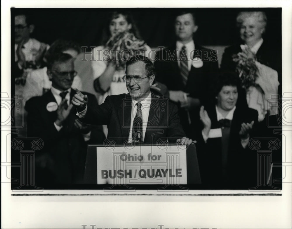 1980 Press Photo George Bush - Historic Images