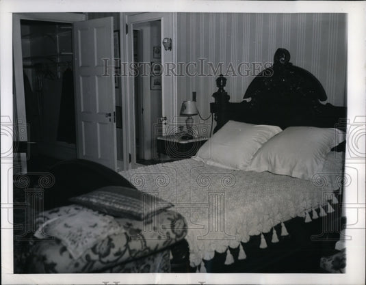 1946 Press Photo President Roosevelt's bedroom - cva99781 - Historic Images