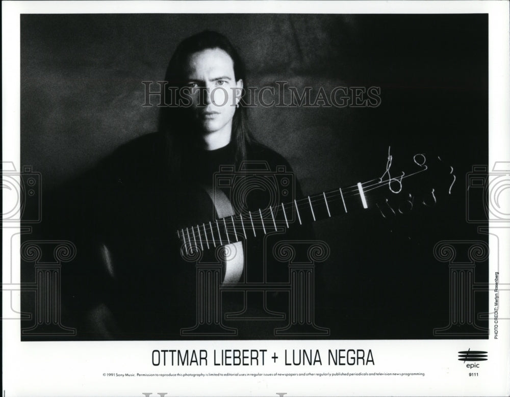 1992 Press Photo Ottmar Liebert, guitarist of Luna Negra - cva99825-Historic Images