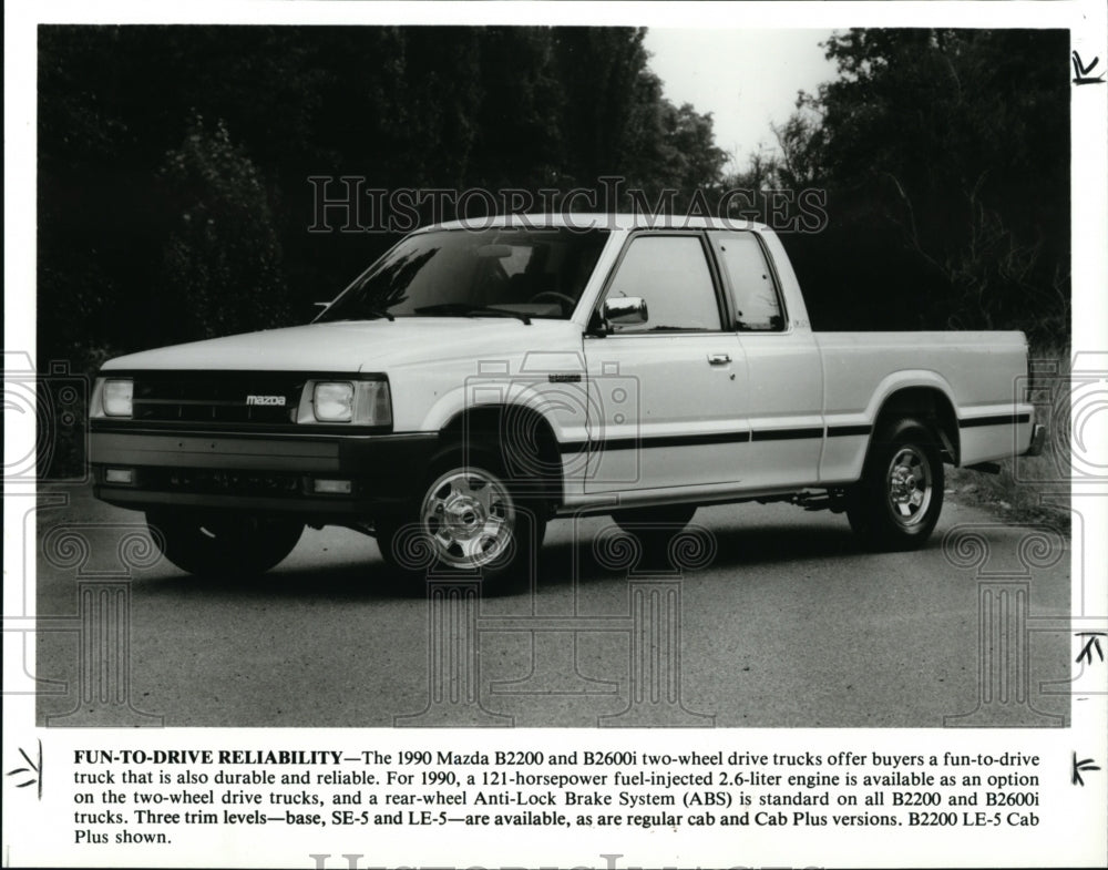 1991 Press Photo 1990 Mazda B2200 - cva99899-Historic Images