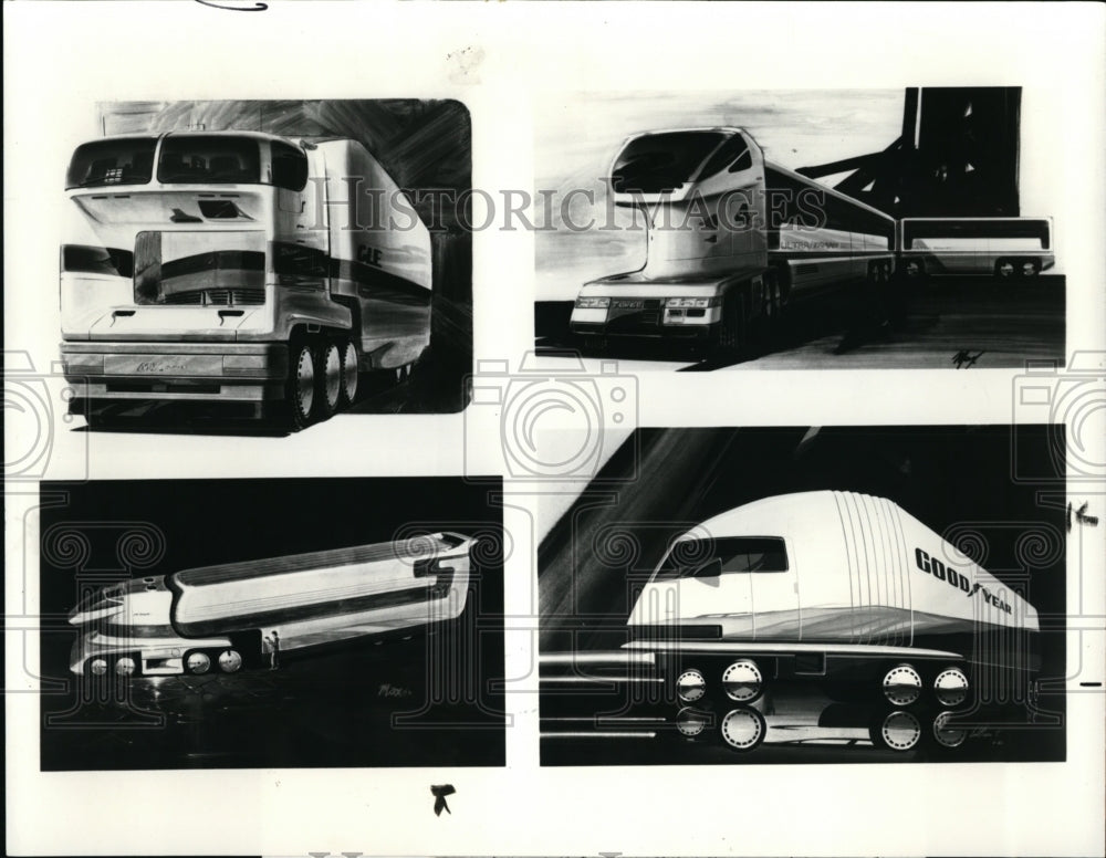 1985 Press Photo Future Trucks and Trucking - Historic Images