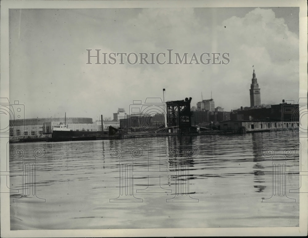 1933 Press Photo  Cleveland Skyline - Historic Images