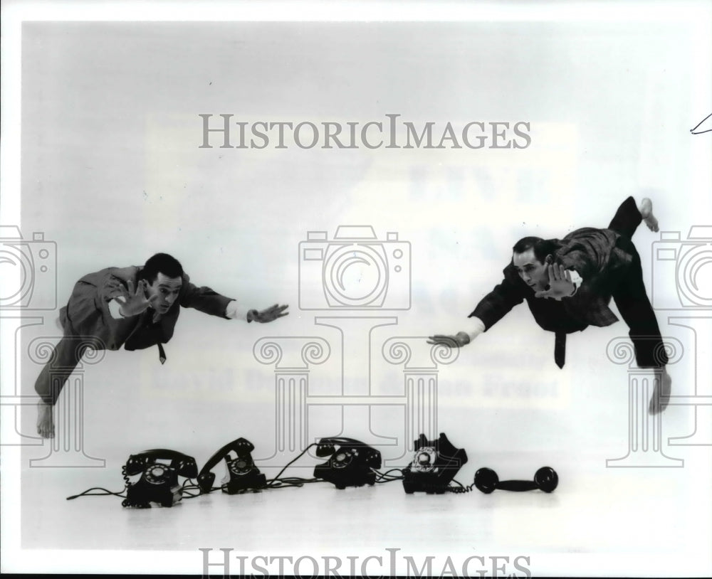 1999 Press Photo David Dorfman and Dan Froot-Live Sax Acts - cvb00152 - Historic Images