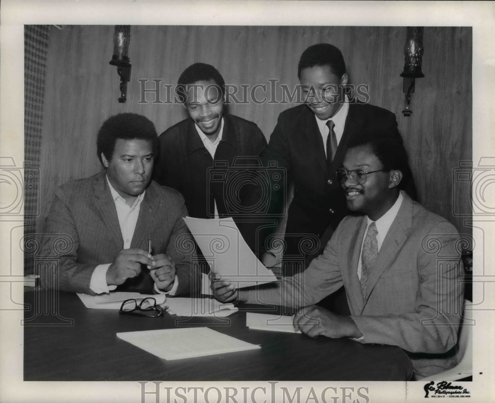 1969 Press Photo L-R, Charles Cook,Clarence Fodman,Larry Bailey &amp; William Hick - Historic Images