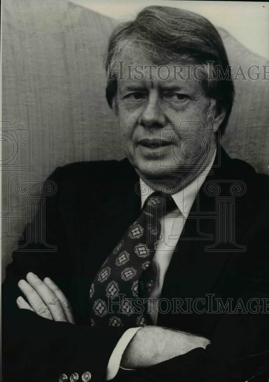 1977 Press Photo President Jimmy Carter - Historic Images