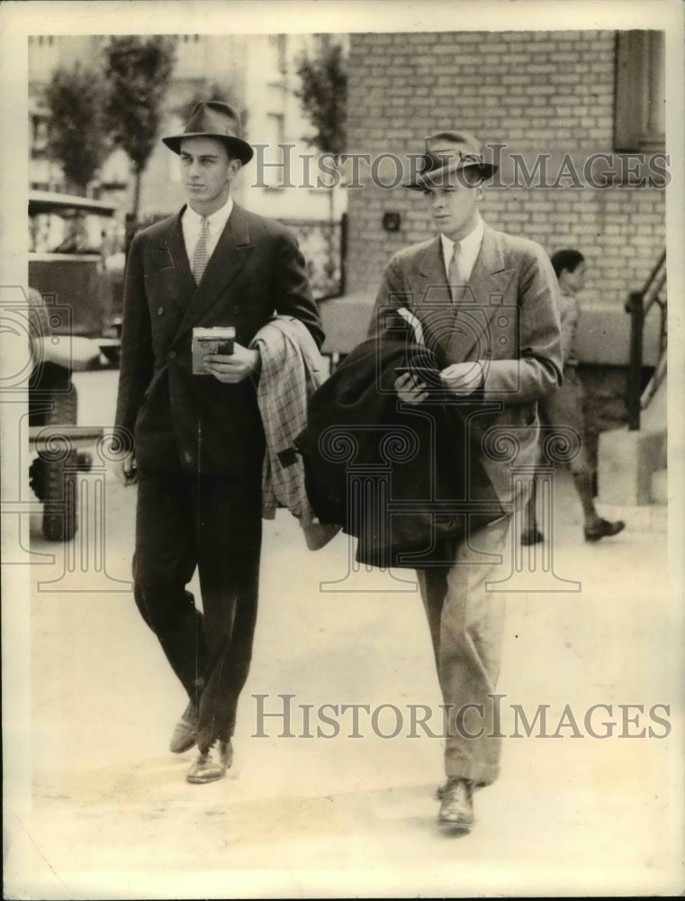 1933 Press Photo Franklin D. Roosevelt travelling companion George W. Whitney Jr - Historic Images