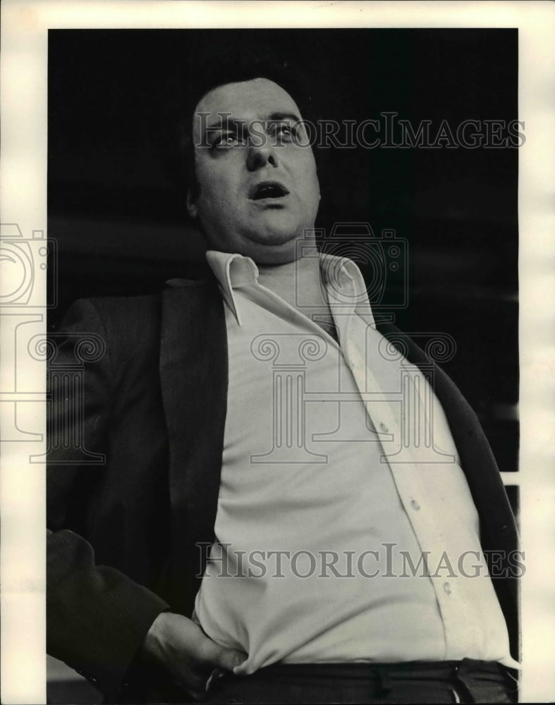 1975 Press Photo David Frazier, Actor, &quot;Conversations with an Irish Rascal.&quot; - Historic Images