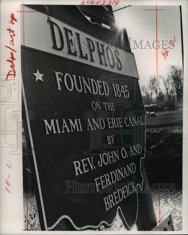1971 Press Photo Ohio -  Delphos - Historic Images