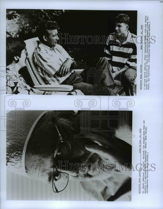 1993, Dr. Peter Admiraal & Ret. Dutch Admiral Peter Schelkers - Historic Images