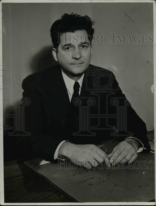 1941 Press Photo Mayor Frank J. Lausche - Historic Images