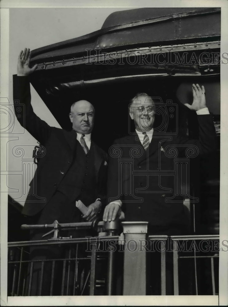 1932 Press Photo President Roosevelt with James Farley - Historic Images