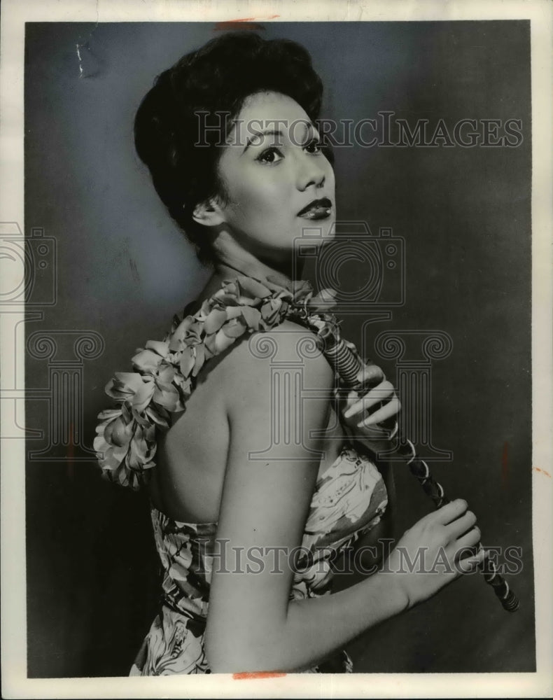 1959 Press Photo Lovely Barbara Luna - Historic Images