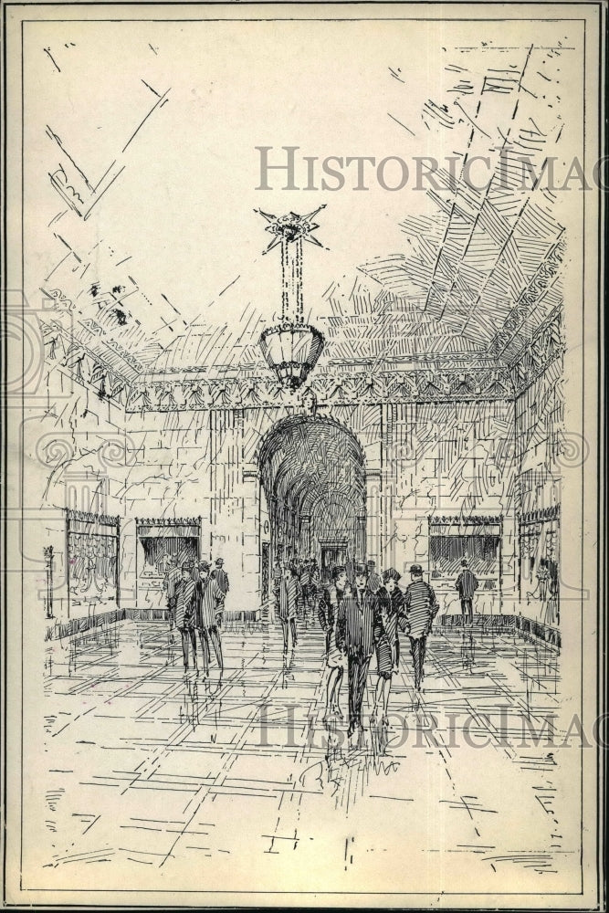 1928 Press Photo Entrance of Medical Building of the Union Terminal - Historic Images