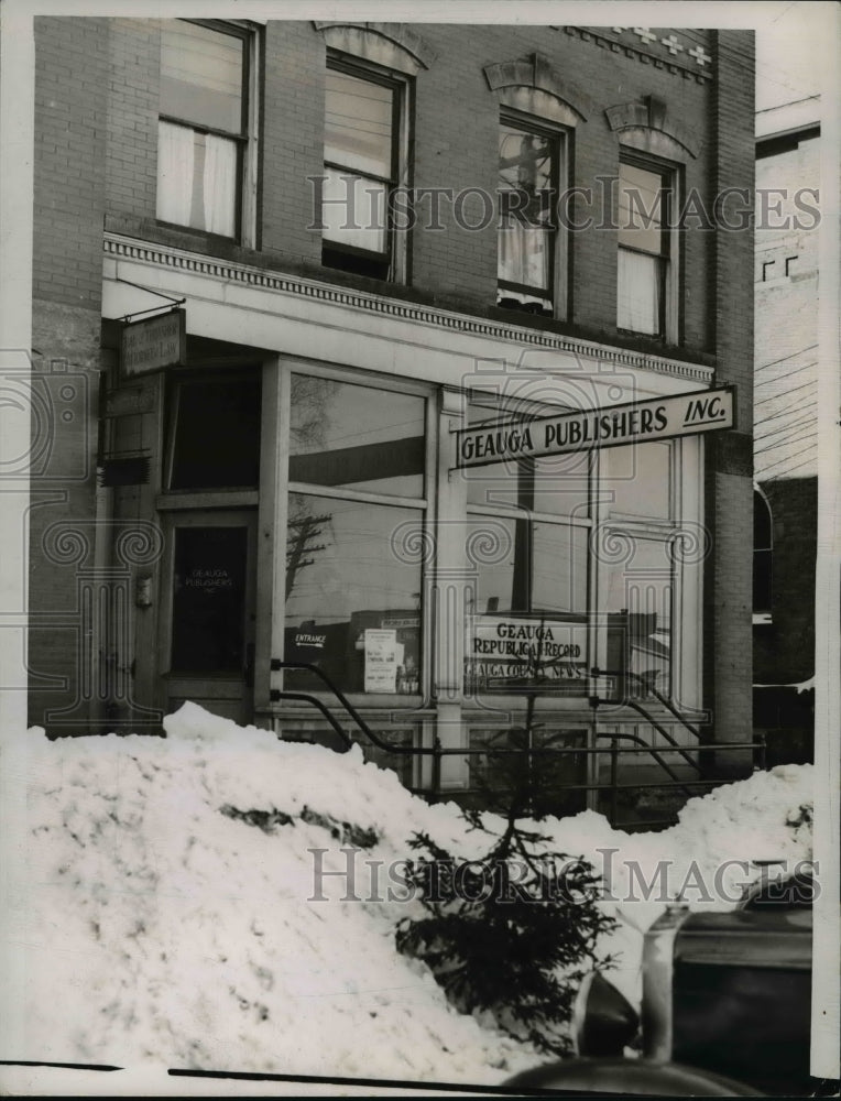 1940 Press Photo Geauga Publishers Inc., where Boatwick papers are published - Historic Images