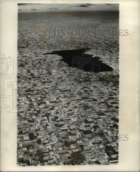 1961 Press Photo Air view of Ohio - Historic Images