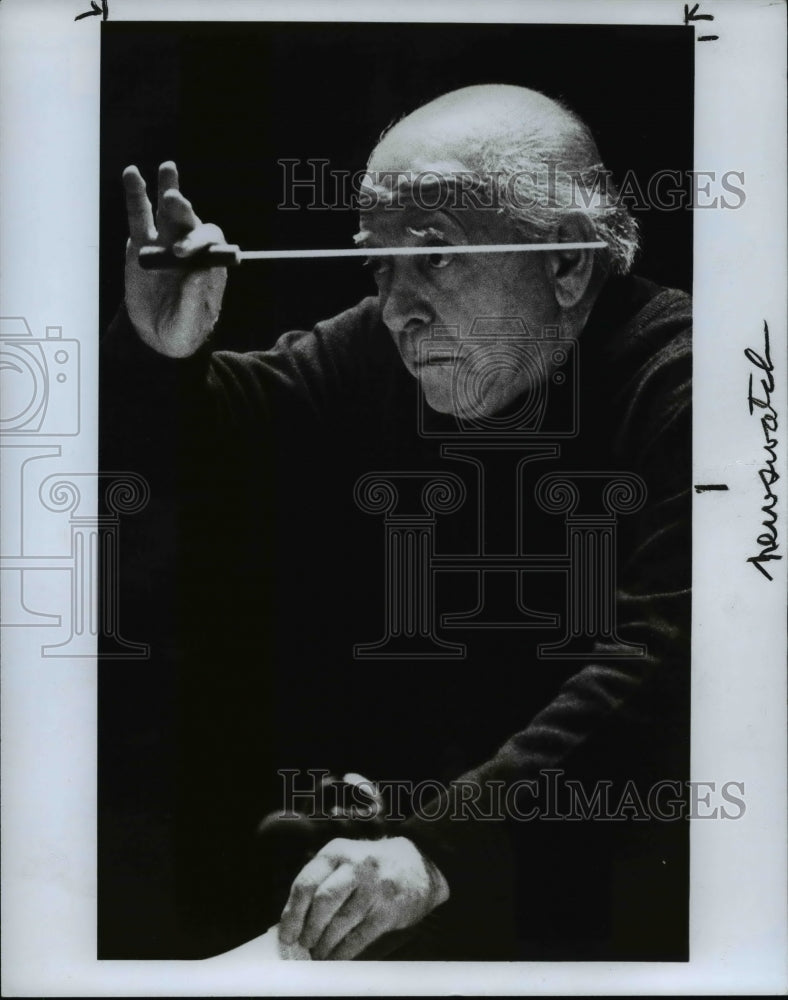 1979 Press Photo Eugene Ormandy, Conductor of Philadelphia Orchestra - Historic Images