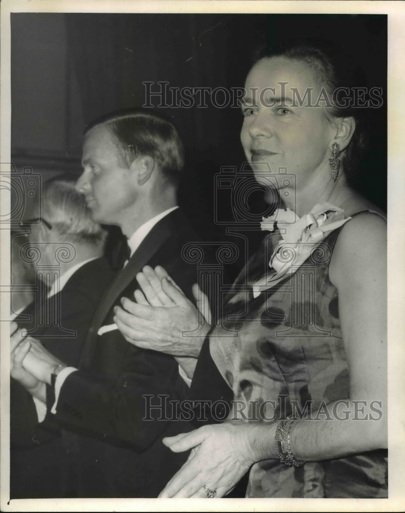 1963 Press Photo Thomas Vail and Mrs. Dean Rusk - Historic Images