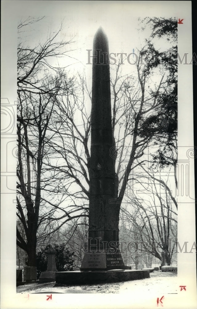 1979 Press Photo Ashtabula, Bridge disaster - Historic Images