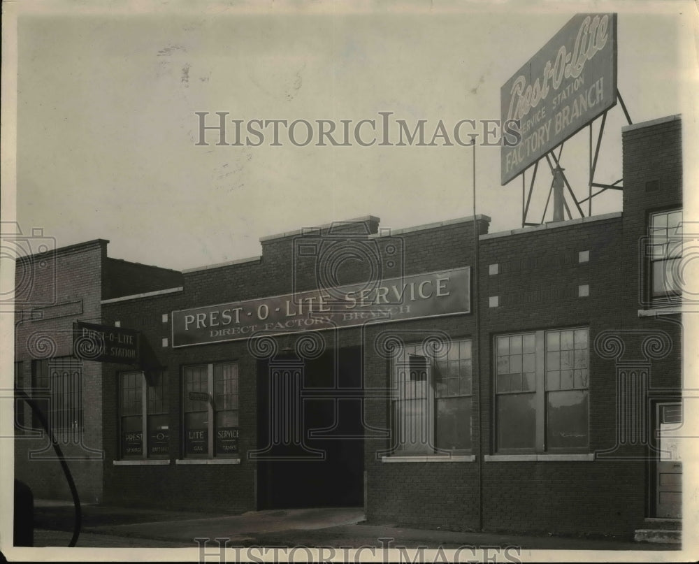 Press Photo Prest O Lite Service factory branch - Historic Images