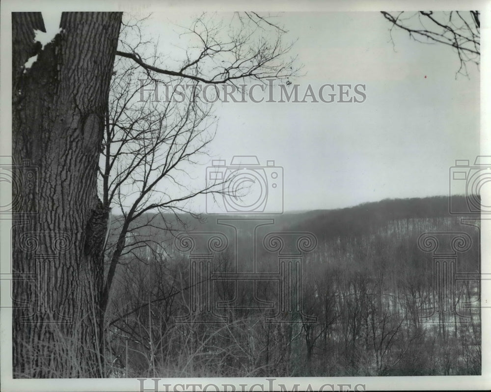 1964 Press Photo View of Glen Valley in Brecksville Ohio - Historic Images