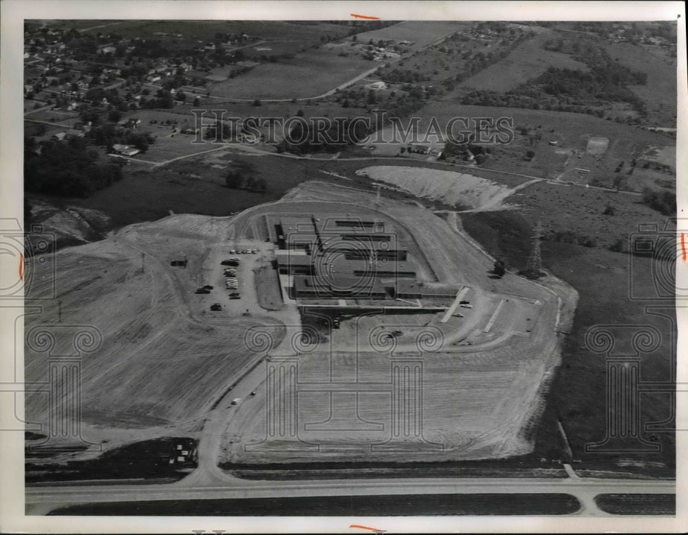 1965 Press Photo Air view of the Stark County Jail in canton Ohio - Historic Images