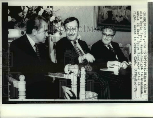 1974 Press Photo President Richard M. Nixon's Middle East Trip - Historic Images