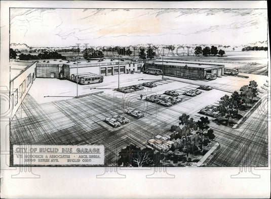1970 City of Euclid Bus Garage  - Historic Images