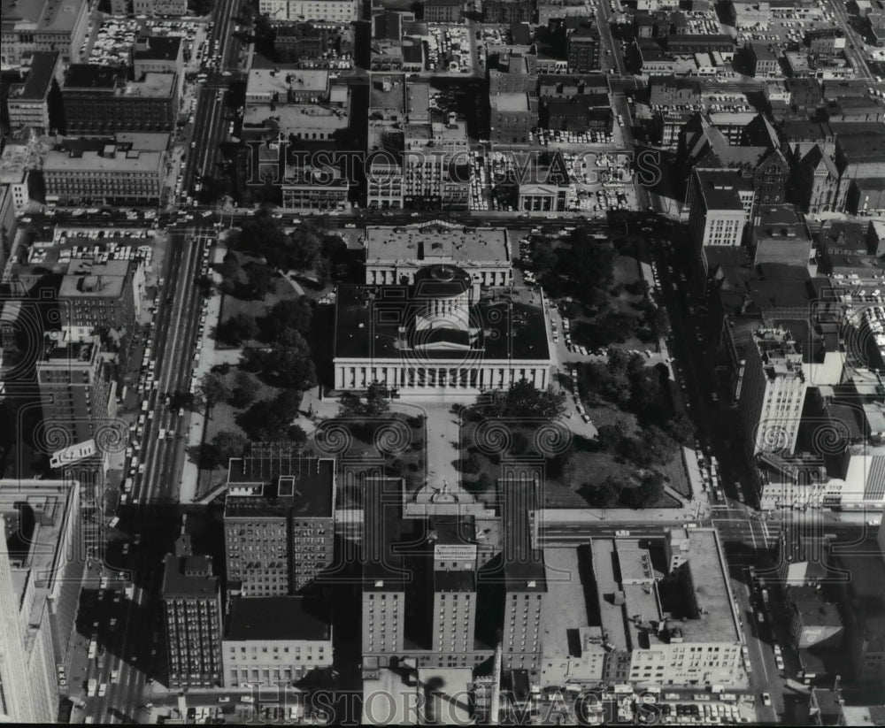 1961 Press Photo State Capitol in Columbus aerial shot - Historic Images