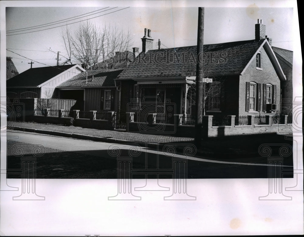 1966 Press Photo German Village in Columbus Ohio - Historic Images