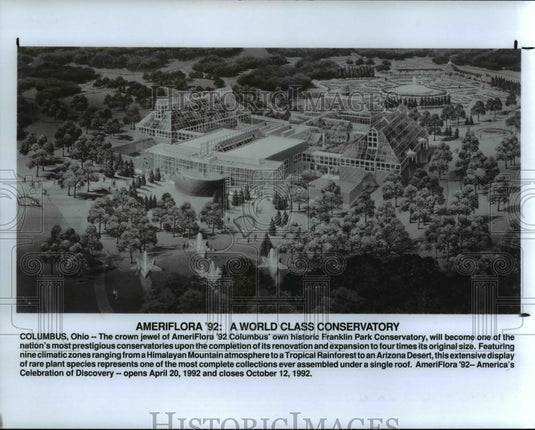 Press Photo Franklin Park Conservatory in Columbus Ohio - Historic Images