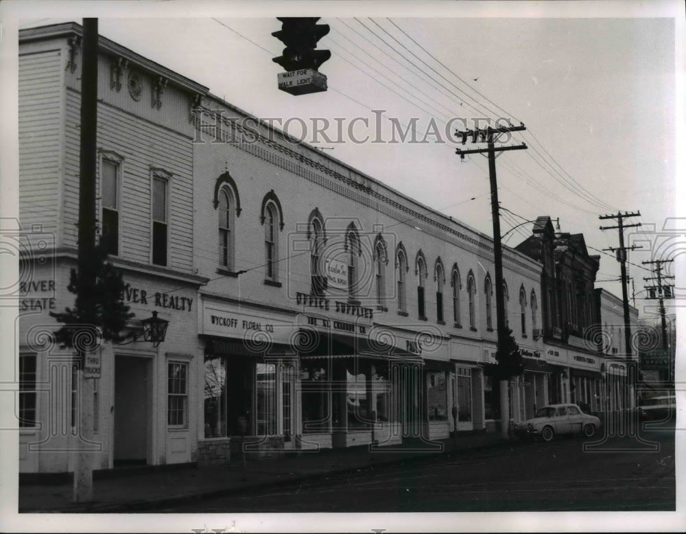 1961 Press Photo Franklin Street Building - Historic Images