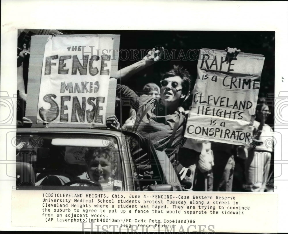 1966 Press Photo Case Western Reserve University, Ohio student's strike - Historic Images