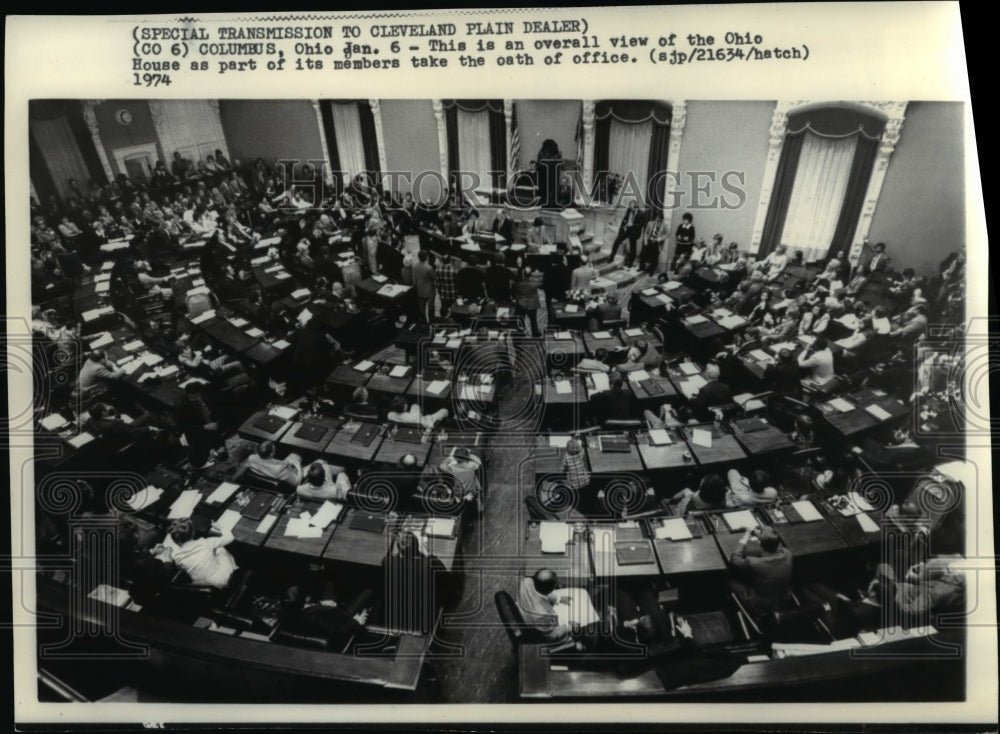 1975 Press Photo Columbus Ohio House of Representatives - Historic Images