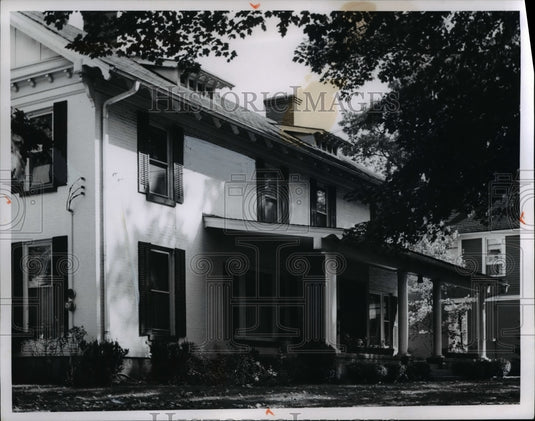 1965 Press Photo House view at the Chagrin Falls in Ohio - Historic Images