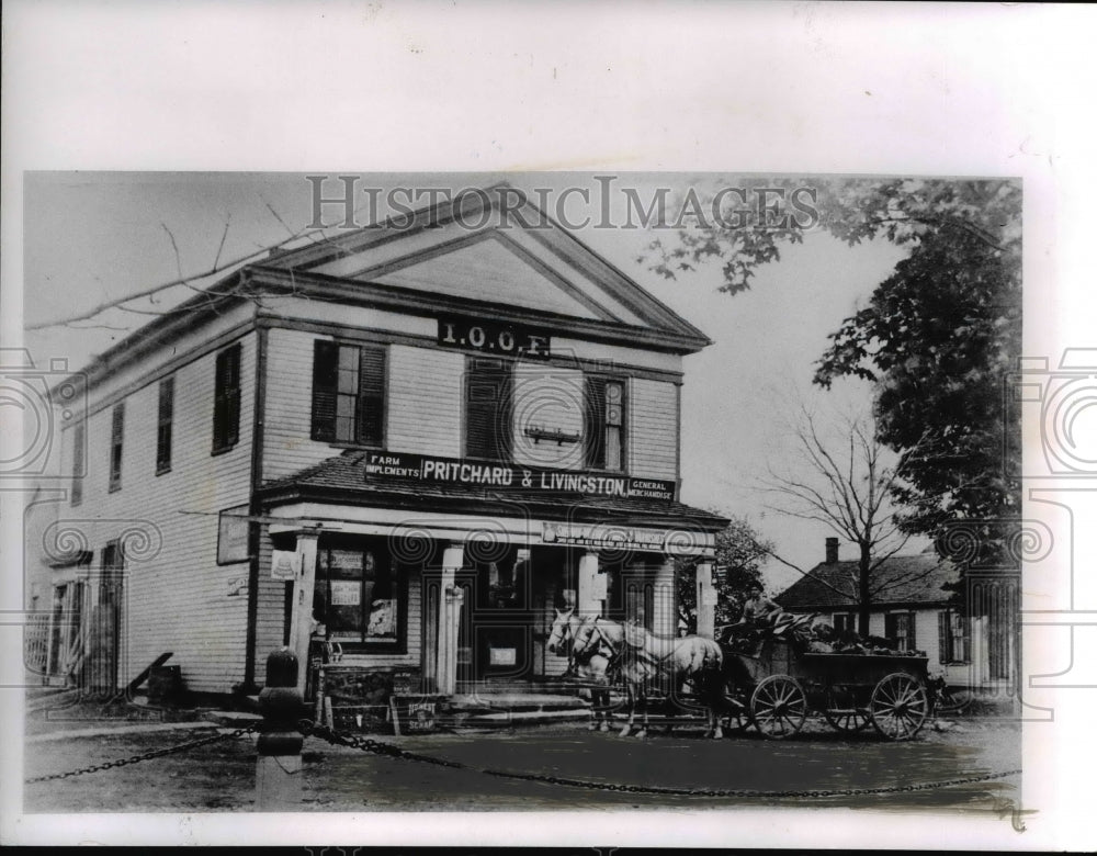 1962 Press Photo Brunswick, Ohio General Store burned in 1912 - Historic Images