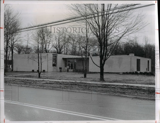 1960 Press Photo New Bay Village Library at 357 Dover Center Road, Bay Village - Historic Images