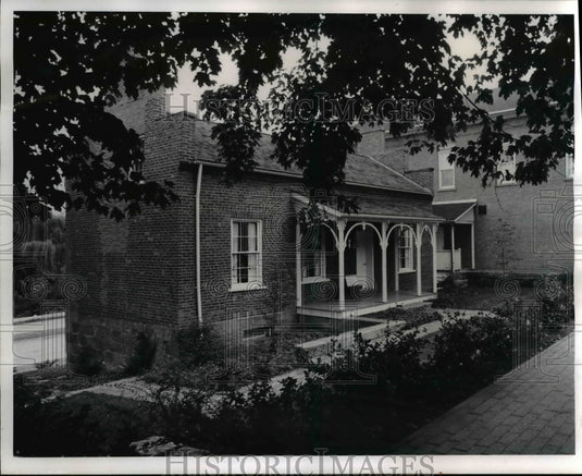 1970 Press Photo Restoration in Roscoe Village at Coshocton, Ohio - Historic Images