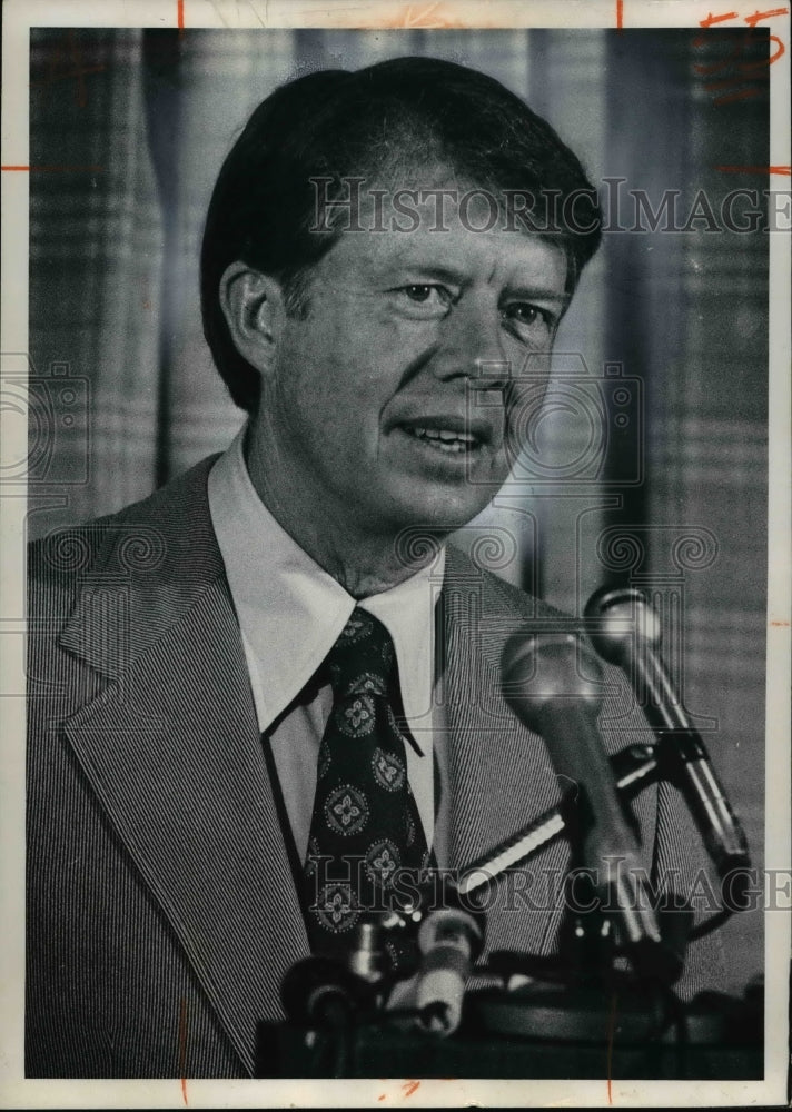 1974 Press Photo Gov. Jimmy Carter of Georgia - Historic Images