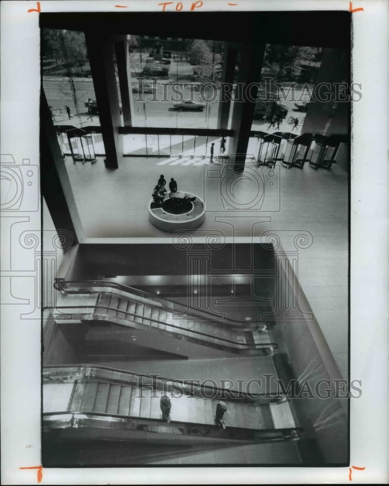 1974 Press Photo Ohio Columbus Government Building State Office Tower - Historic Images