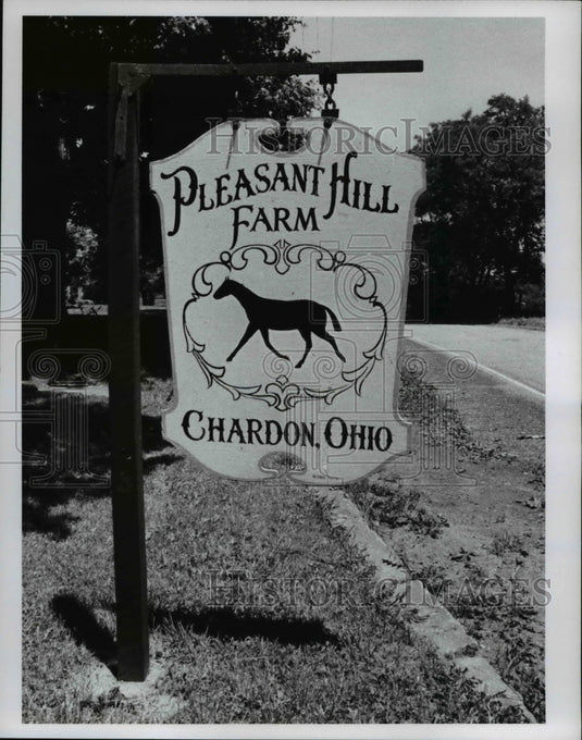 1979 Press Photo Pleasant Hill Farm, Chardon Ohio - Historic Images
