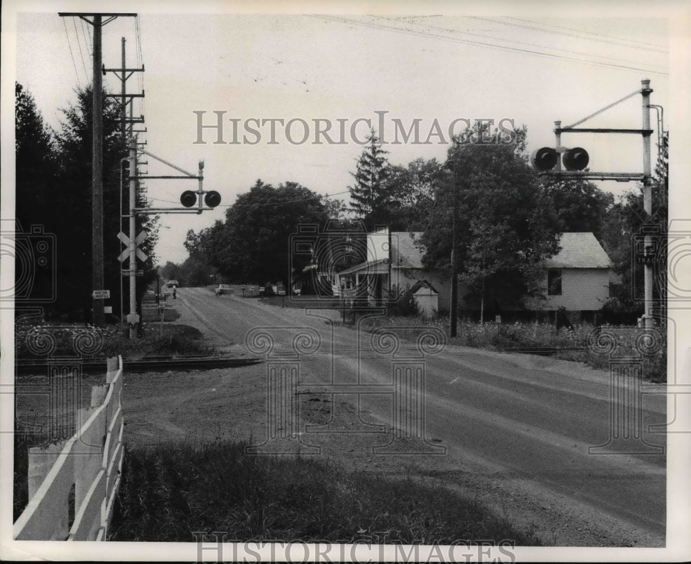 1972 Press Photo Street scene at Glenwillow, Ohio - Historic Images