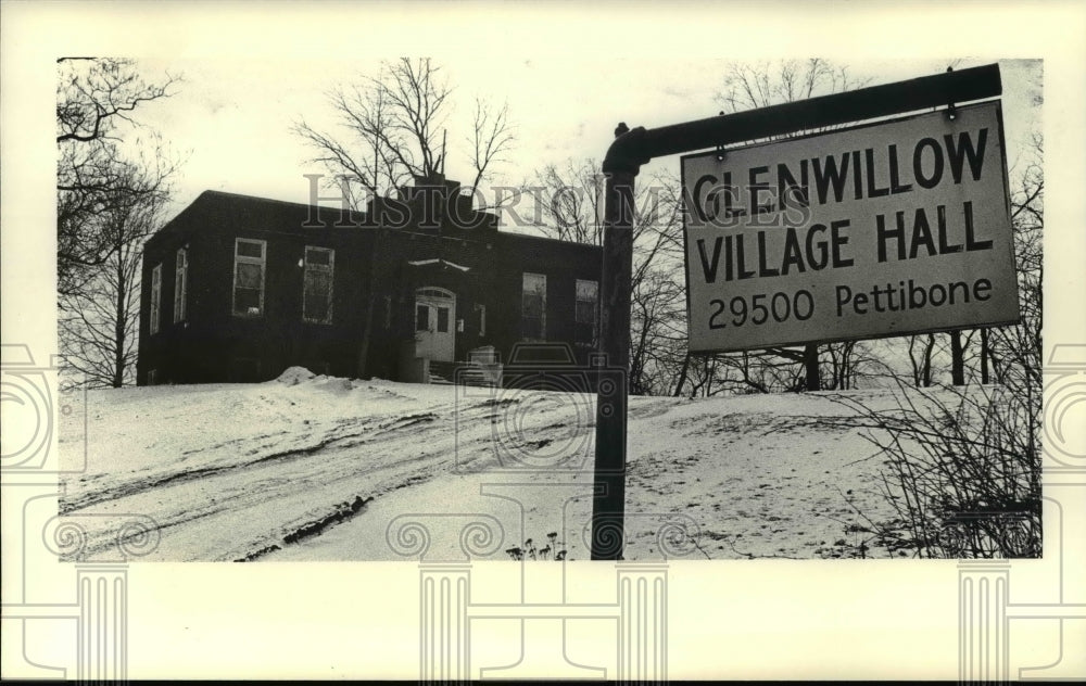 1980 Press Photo Town Village Hall, Pettibone, Glenwillow, Ohio - Historic Images