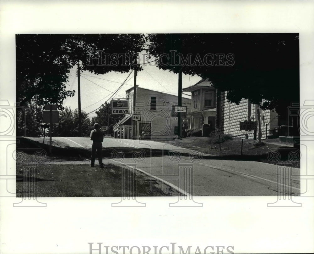 1984 Press Photo Town Center on Route 661, Homer Ohio - Historic Images