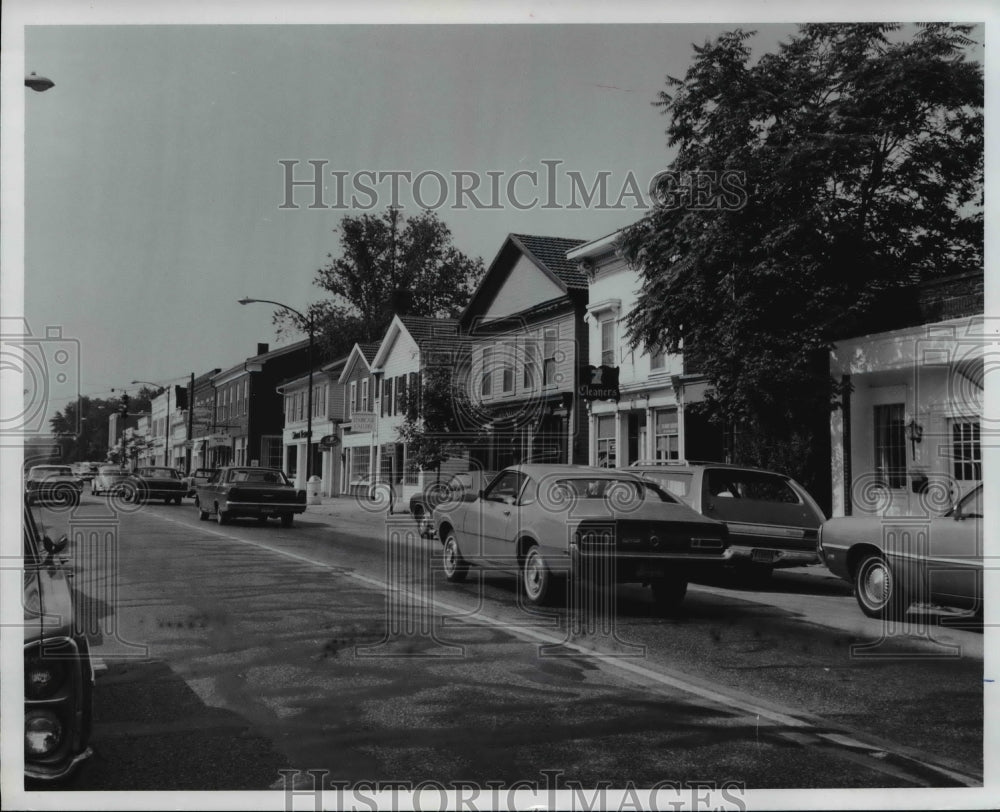 1970 Press Photo Street scene at Hudson Ohio - Historic Images